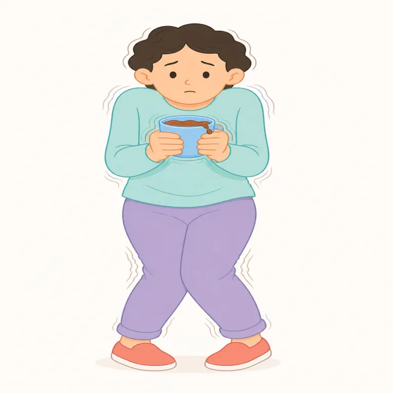 tremulous（震える・形容詞）の覚え方イラスト — tremulous は tremble を知っていると覚えやすい語