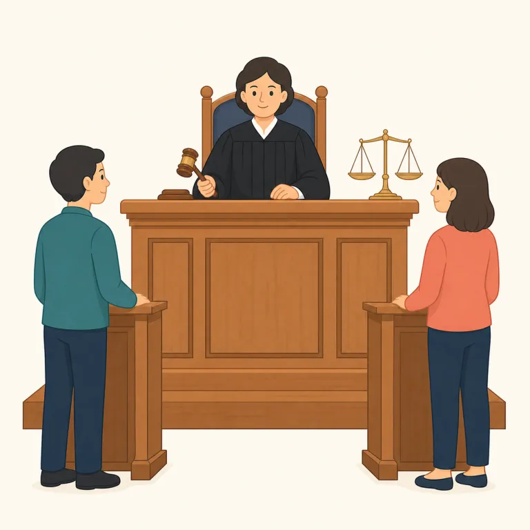 tribunal（裁判所・名詞）の覚え方イラスト — trial（裁判）や judge（裁く人）を知っていれば、tribunal は「裁判を行う公式の場・機関」とまとめて覚えると定着しやすいです