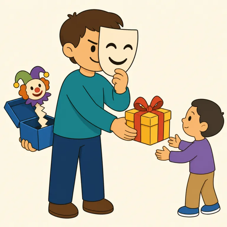 trickery（策略・名詞）の覚え方イラスト