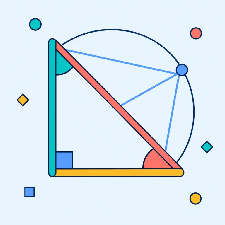 trigonometry（三角法・名詞）の覚え方イラスト — geometry が図形全般なら、trigonometry はその中でも triangle を相手に、辺と角を計算で結びつける分野、と置くと覚えやすいです