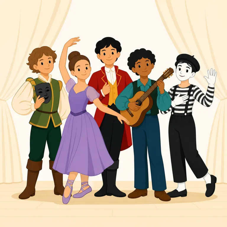 troupe（一座・名詞）の覚え方イラスト — もし troop を知っていれば、「まとまった一団」という感覚をそのまま使えます