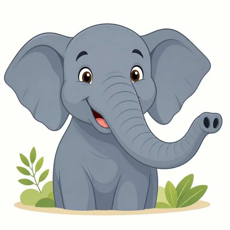 trunk（象の鼻・noun）の覚え方イラスト
