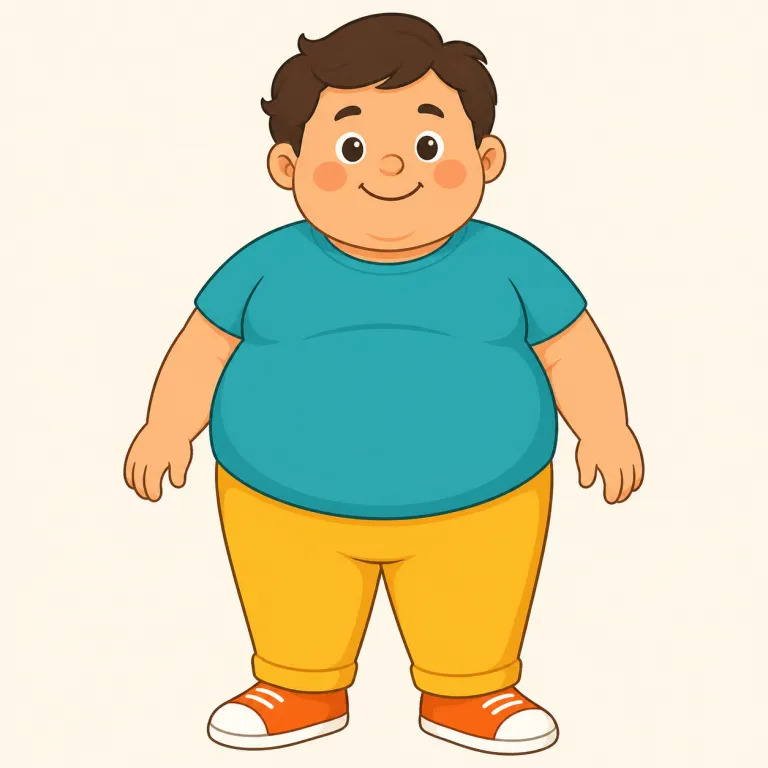 tubby（ぽっちゃりした・形容詞）の覚え方イラスト — `chubby` を知っているなら、その仲間として覚えると定着しやすい語です