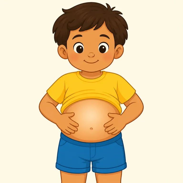 tummyの覚え方イラスト