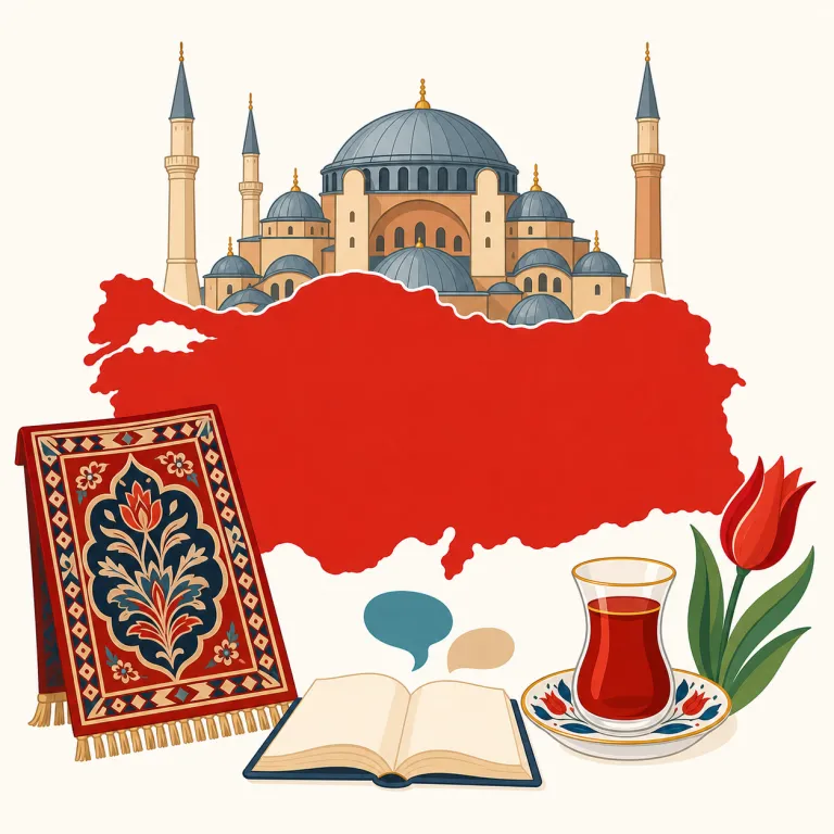 turkish（トルコの、トルコ語の・形容詞）の覚え方イラスト — Turkey が国名だと分かれば、Turk-ish で「トルコに関する」とまとめて取れる