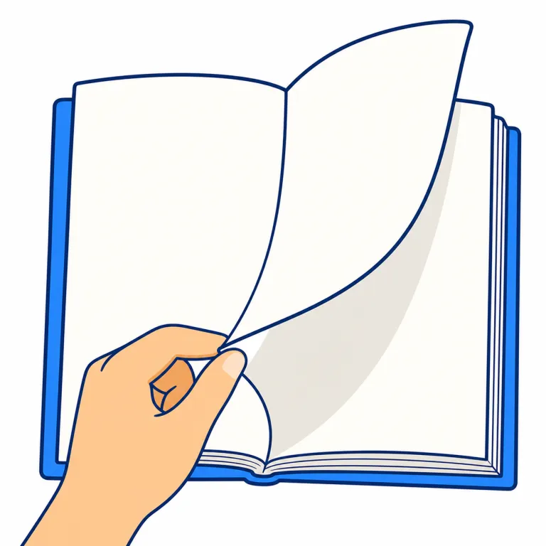 turn over（めくる・phrasal_verb）の覚え方イラスト