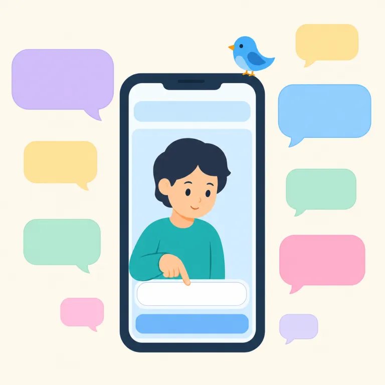 tweetの覚え方イラスト