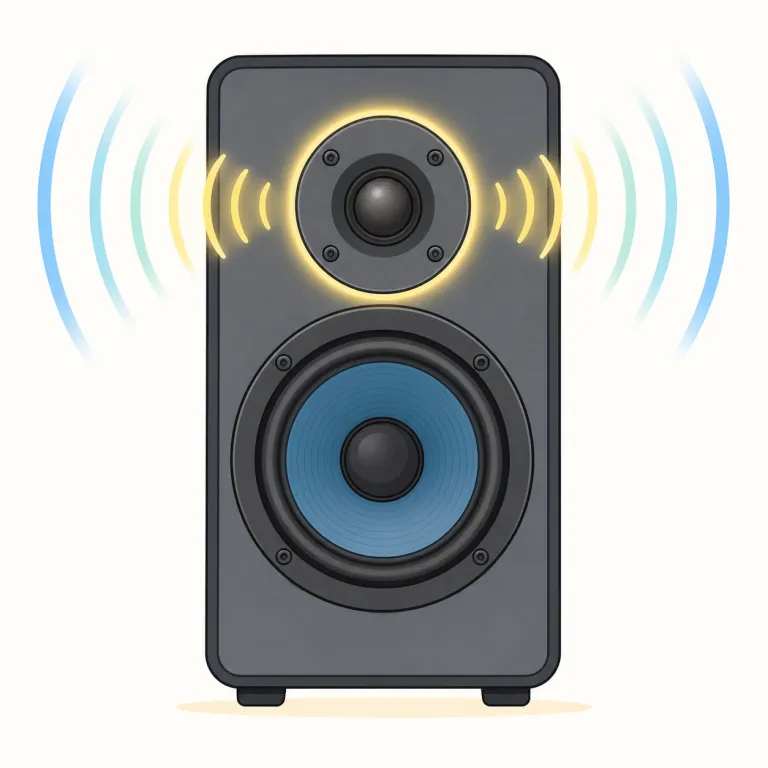 tweeter（高音域用スピーカー、ツイーター・名詞）の覚え方イラスト — tweeter は tweet を知っていると覚えやすい