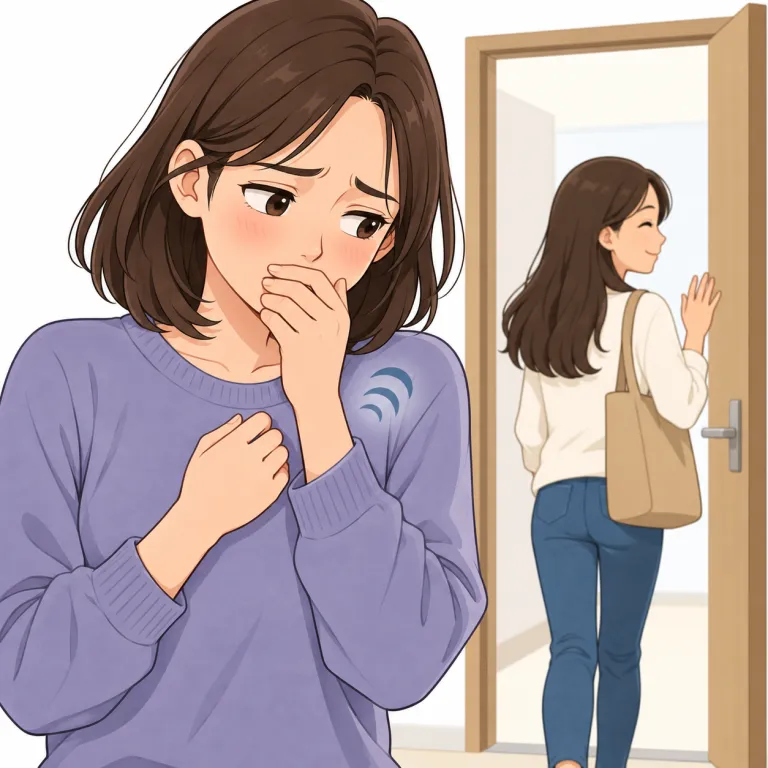 twinge（ふとした心の痛み・名詞）の覚え方イラスト — 胸のハートに鋭い痛みが走り、罪悪感や後悔が一瞬心を刺す感覚を表しています
