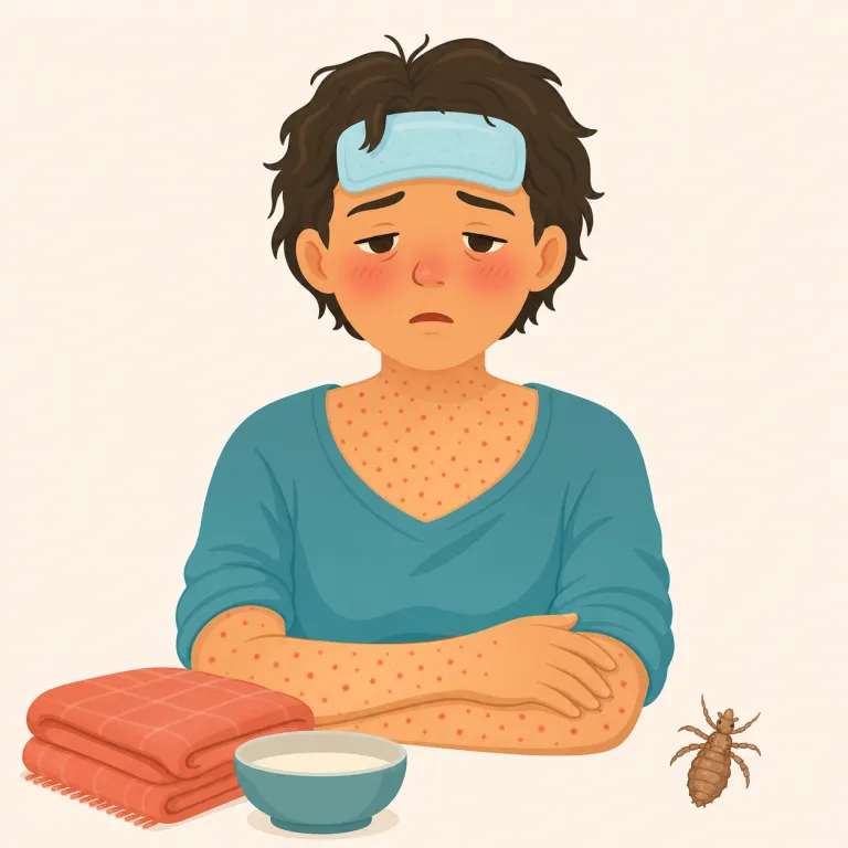 typhus（発疹チフス・名詞）の覚え方イラスト — まず typhoid（腸チフス）と対で整理すると定着しやすい
