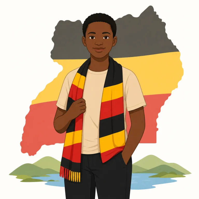 ugandan（ウガンダ人・noun）の覚え方イラスト