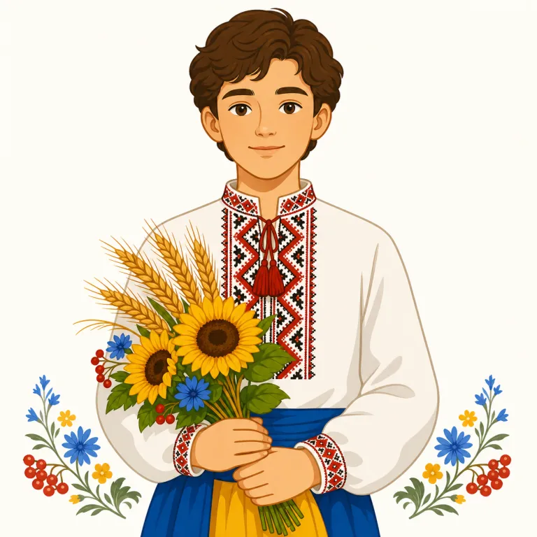 ukrainian（ウクライナ人・noun）の覚え方イラスト