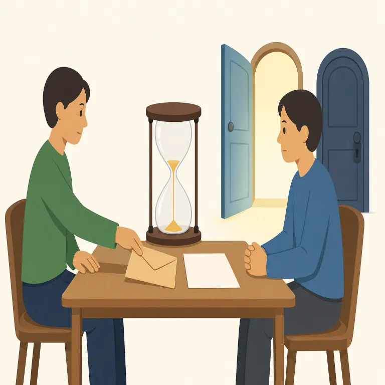 ultimatum（最後通牒・名詞）の覚え方イラスト — ultimate（究極の・最終の）を知っていると覚えやすい語