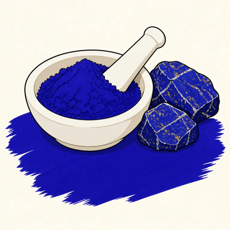ultramarine（群青、群青色・noun）の覚え方イラスト