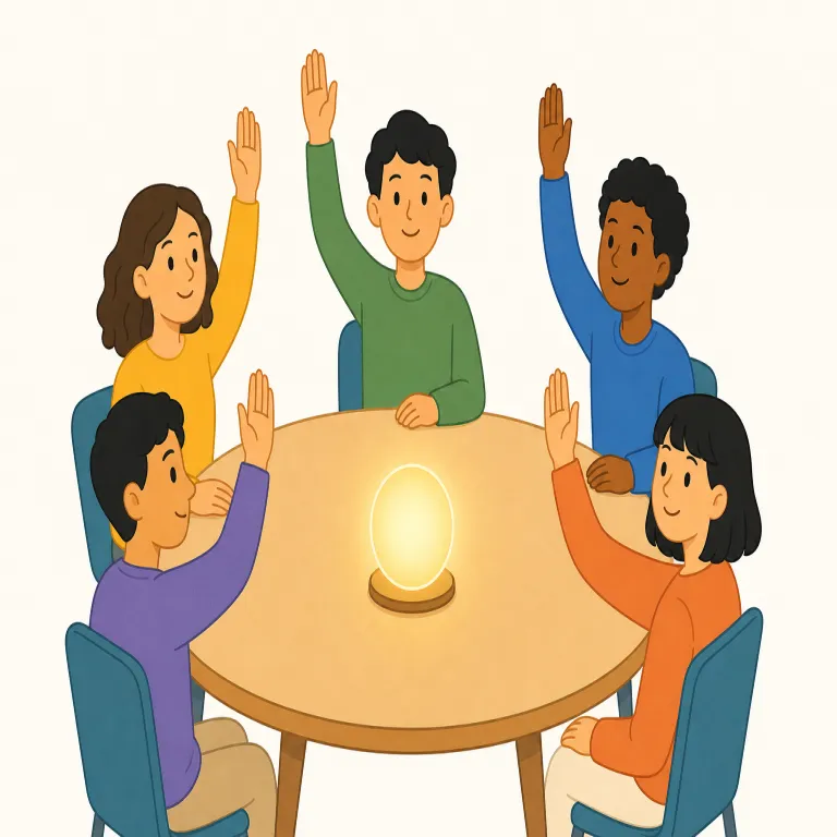 unanimously（全会一致で・副詞）の覚え方イラスト — unanimously はまず形を分解して見ると覚えやすいです