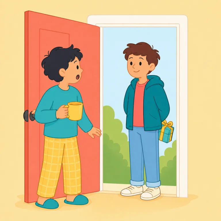 unannounced（予告なしの・形容詞）の覚え方イラスト — まず announce「知らせる」を知っていれば、announced は「告知された」、そこに un- が付いて unannounced で「告知されていない」と組み立て…