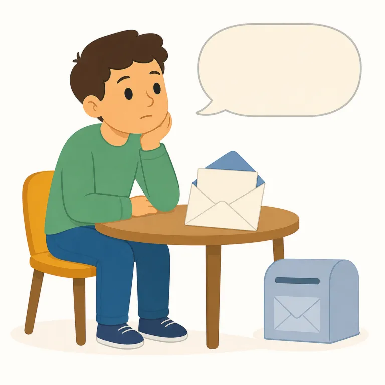 unansweredの覚え方イラスト