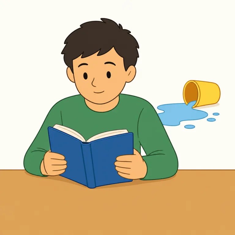 unaware（知らない・形容詞）の覚え方イラスト — このエントリの「知らない」は、`unaware` の基本義「気づいていない」と近いものの、特に事情や情報を持たない人を形容する読みとして整理します