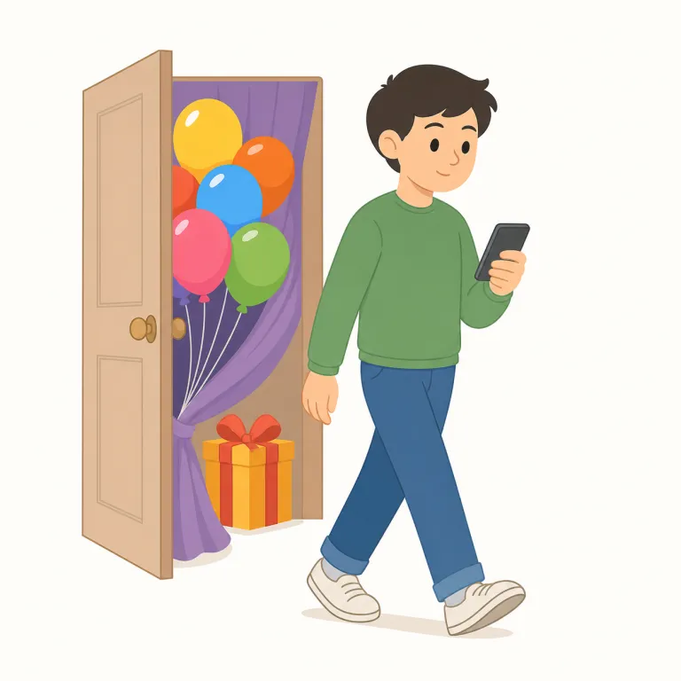 unawares（不意に、知らないうちに・副詞）の覚え方イラスト — まず aware＝『気づいている』を軸に置く