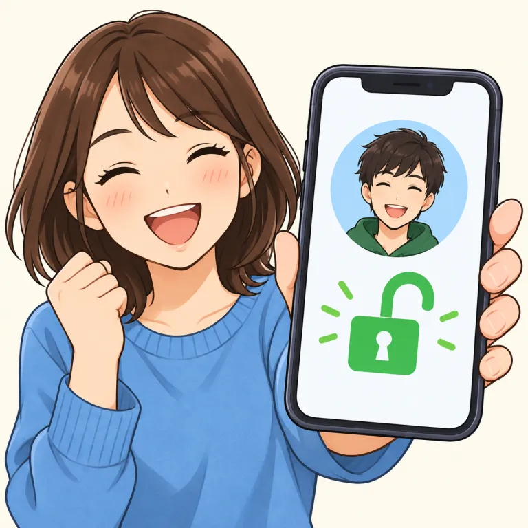 unblock（ブロックを解除する・verb）の覚え方イラスト