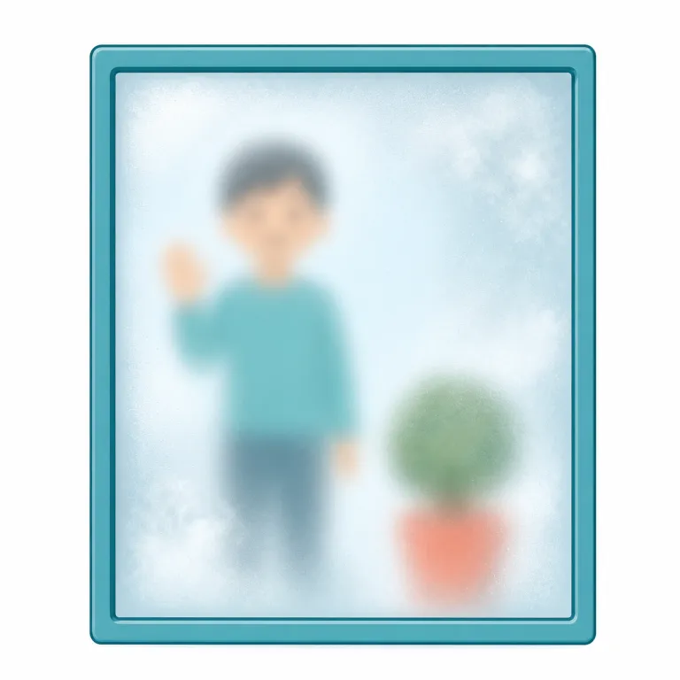 unclear（不鮮明な、ぼやけた・adjective）の覚え方イラスト