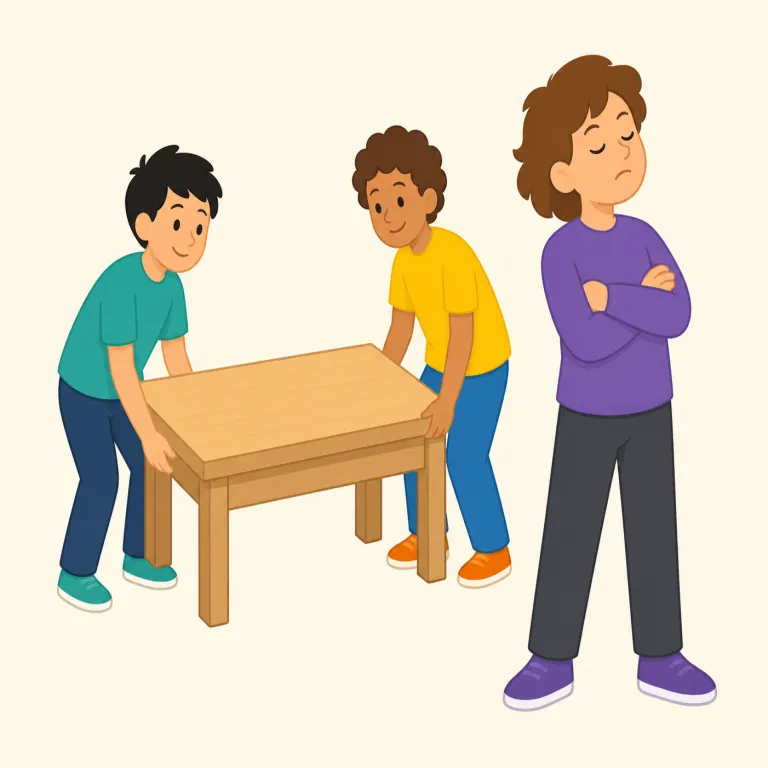 uncooperative（非協力的・形容詞）の覚え方イラスト — まず cooperative を「協力的な」として固定し、先頭の un- が付くと反対になる形だと覚えると意味が崩れません