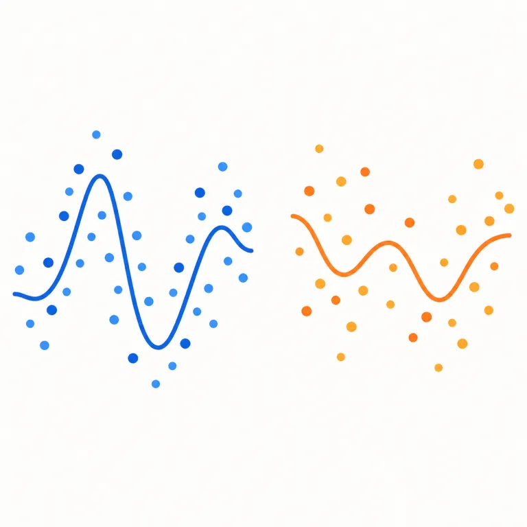 uncorrelated（無相関・形容詞）の覚え方イラスト — un- は「ない」、correlated は correlate から来ていて、まず relate「関係づける」を思い出すと形がつかみやすいです