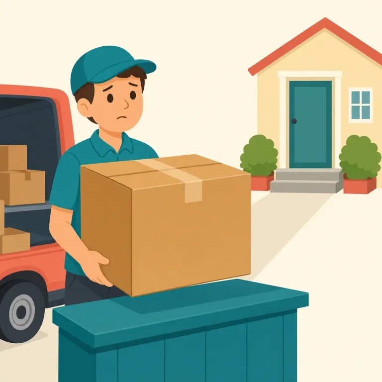 undelivered（未配達・形容詞）の覚え方イラスト — まず deliver「届ける」と delivery「配達」を確実に押さえると覚えやすいです