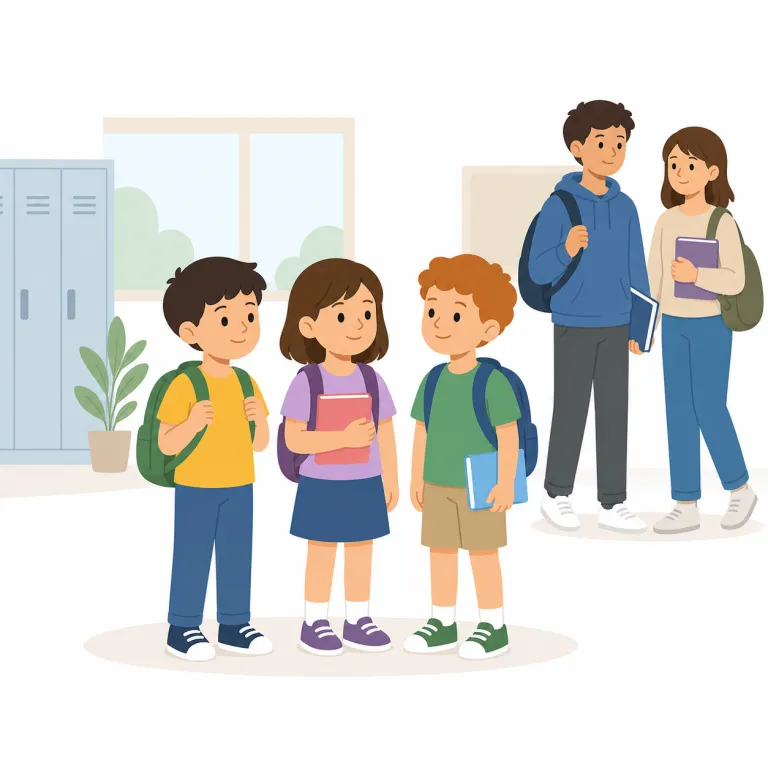 underclassmen（下級生・名詞）の覚え方イラスト — underclassmen は under + classmen と分けると覚えやすいです