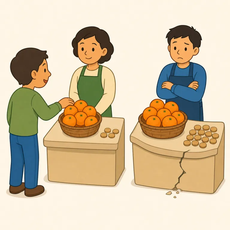undercut（安値で売る / 弱体化させる・動詞）の覚え方イラスト — under + cut で、「相手より下に切る」と捉えると覚えやすい