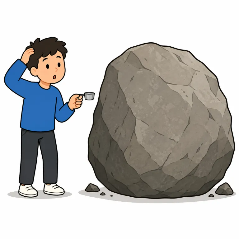 underestimate（過小評価する・動詞）の覚え方イラスト — estimate が「見積もる」だと分かれば、underestimate は「見積もりが under 側に行く」つまり実際より低く見ることだと覚えやすいです