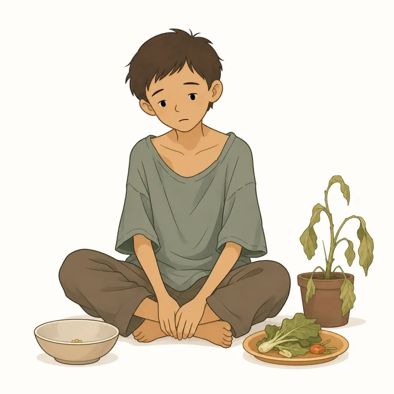undernourished（栄養不足の・形容詞）の覚え方イラスト — まず nourish を nutrition・nutrient の仲間として押さえると核は「栄養を与える」