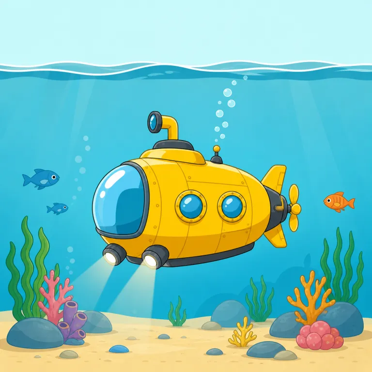 undersea（海底の、海中の・形容詞）の覚え方イラスト — under と sea にそのまま分けて捉えると覚えやすい語です