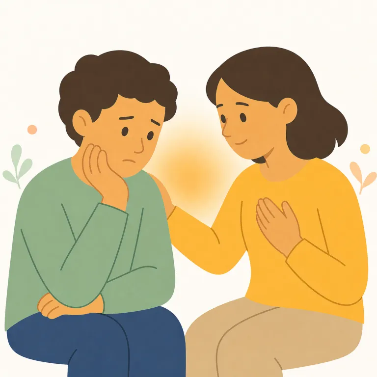 understanding（認識、了解、暗黙の合意・名詞）の覚え方イラスト — 基本義の「理解」が、相手と同じ前提を共有している状態へ広がった語義