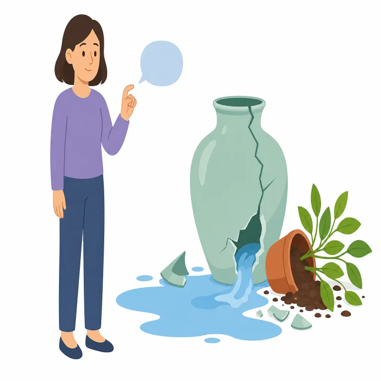 understate（控えめに述べる・動詞）の覚え方イラスト — まず対義語の overstate（大げさに言う）とセットで覚えると定着しやすい語です