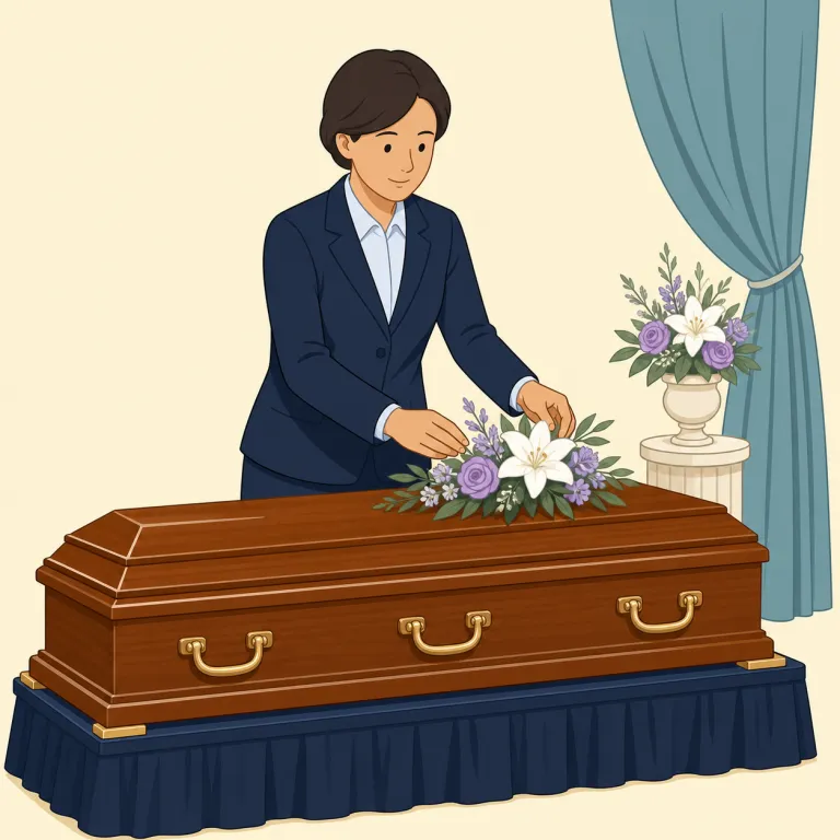 undertaker（葬儀屋・名詞）の覚え方イラスト