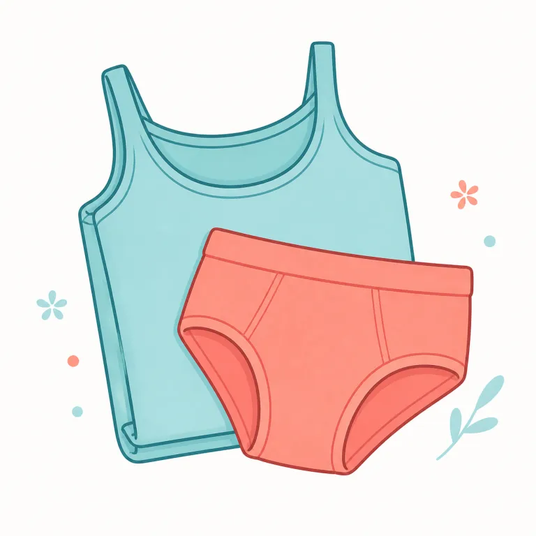 underwear（下着・名詞）の覚え方イラスト — under + wear で「下に身につけるもの」と分けると覚えやすい