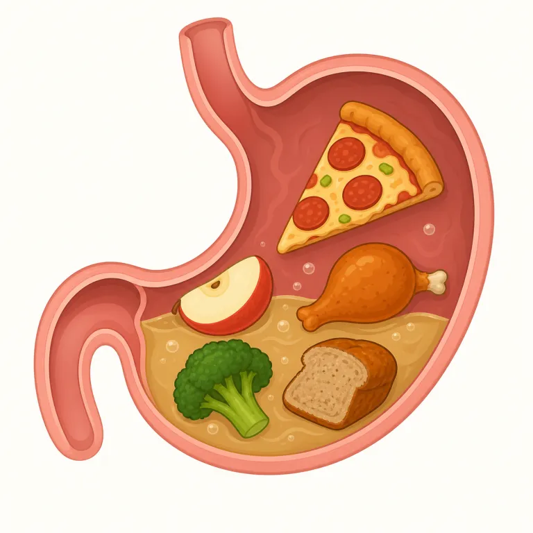 undigested（未消化の・形容詞）の覚え方イラスト — undigested は un-「〜されていない」＋digested「消化された」で、「まだ消化されていない」と分けて覚えられます