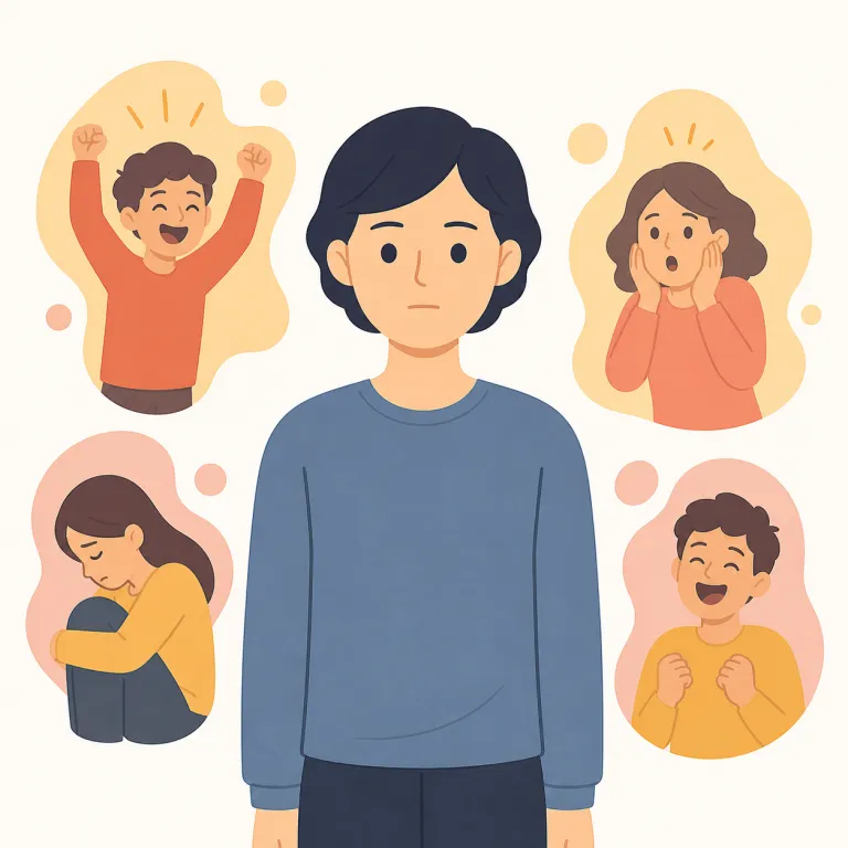 unemotionalの覚え方イラスト