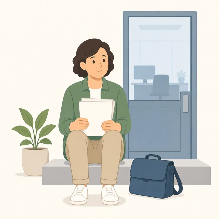 unemployed（失業中の・形容詞）の覚え方イラスト — まず employed を employee・employer・employment の仲間としてまとめて覚えると、unemployed は un- が付いた反対語だとすぐ取…