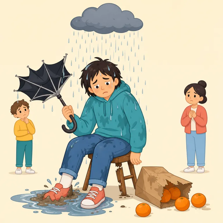 unenviably（気の毒にも・副詞）の覚え方イラスト — enviable は「人がうらやむような」、unenviable は un- が付いて「誰もうらやまないような」、unenviably はその副詞です