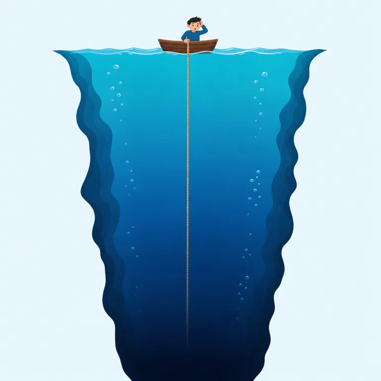 unfathomable（計り知れない・adjective）の覚え方イラスト
