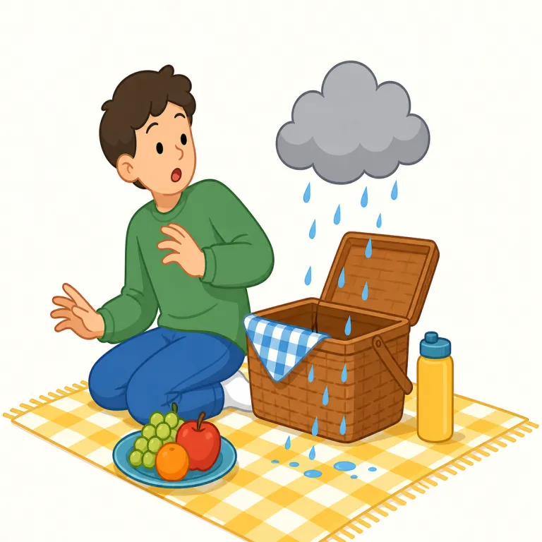 unforeseen（予期せぬ・形容詞）の覚え方イラスト — まず foresee「予見する」を軸に覚えると楽です