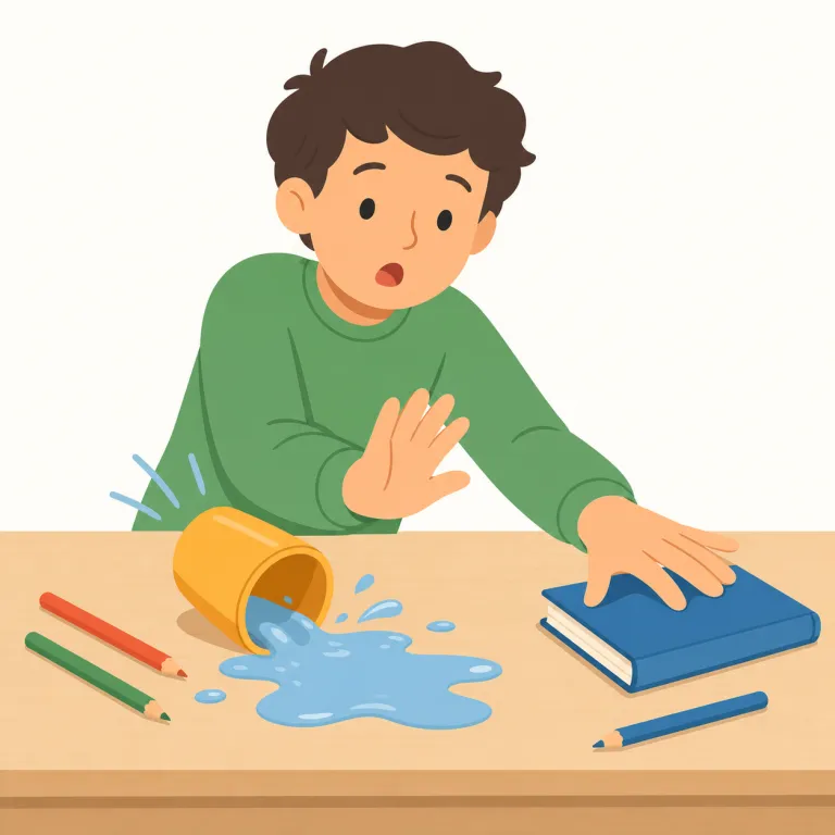 unintentional（意図的ではない・形容詞）の覚え方イラスト — このエントリでは unintentional を「意図的ではない」という、行為者のつもりの有無に注目する意味として覚えます