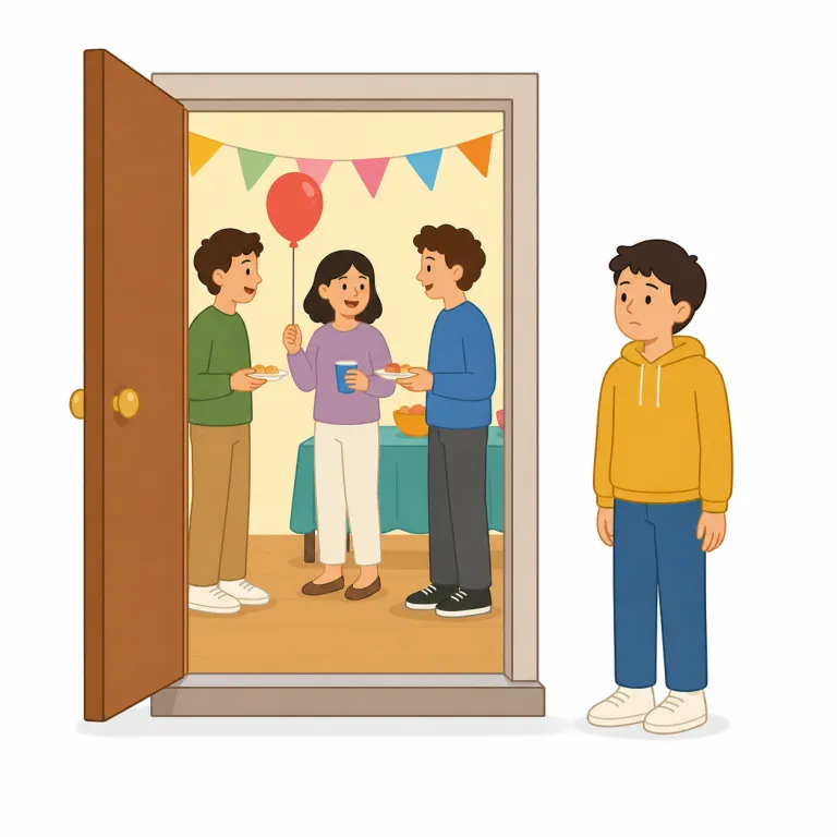 uninvitedの覚え方イラスト