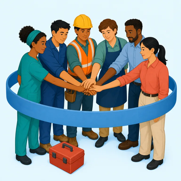 unionization（労働組合化・名詞）の覚え方イラスト — まず核は union