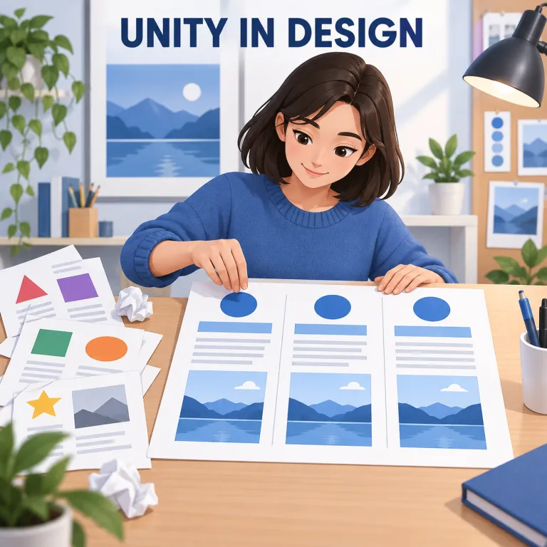 unity（統一、一体性・noun）の覚え方イラスト