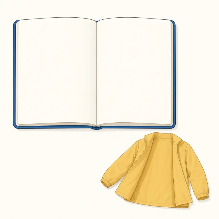 unlined（裏地なし／罫線なし・形容詞）の覚え方イラスト — `line` を「線」として知っていれば、`lined` は「線が入った」「内側に一枚張ってある」状態、`un-` が付くとその反対だとまとめて覚えられます