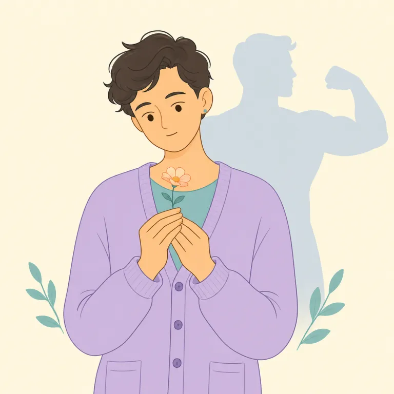unmanly（男らしくない・形容詞）の覚え方イラスト — un- が付くと「反対・欠如」になる形をまず押さえると、manly を知っていれば unmanly はそのまま「manly ではない」と取れます