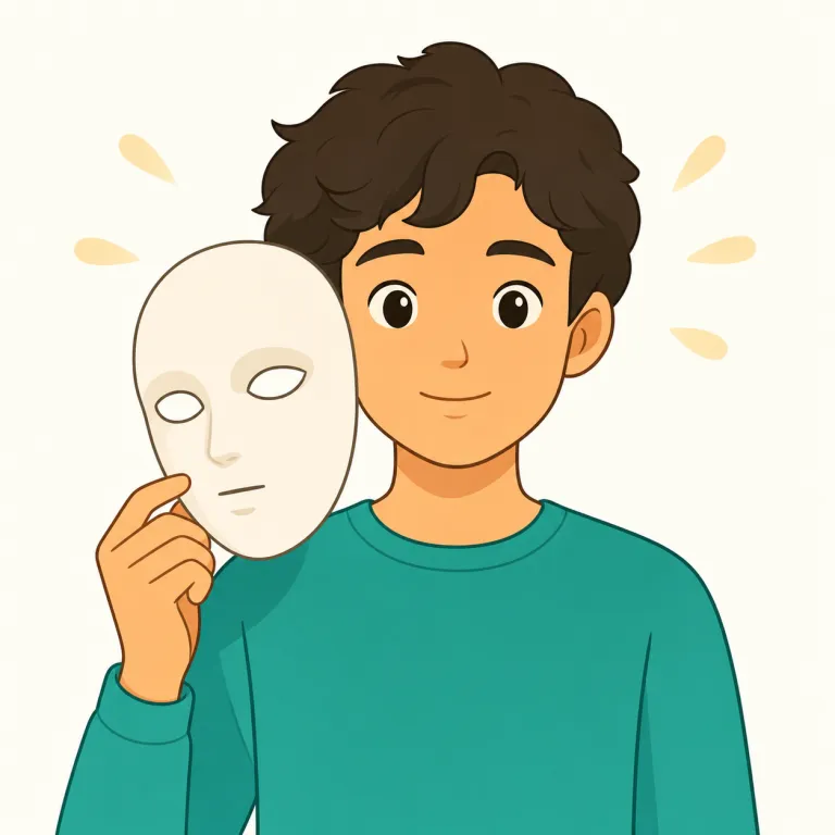 unmasked（正体を暴く，仮面をはがす・動詞）の覚え方イラスト — 動詞としては「覆いを取って正体を見せる」という行為に注目します